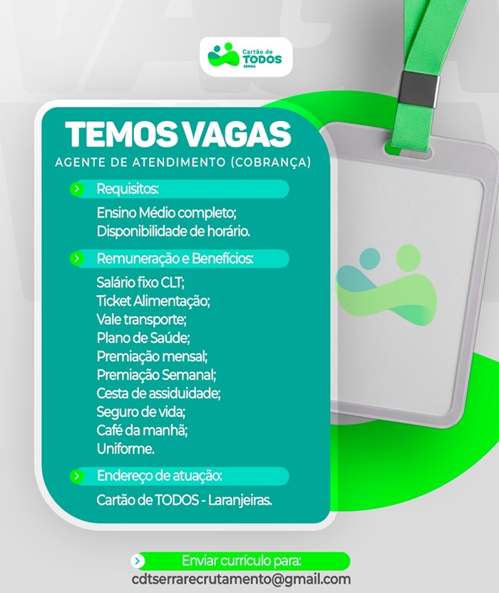 AGENTE DE ATENDIMENTO (COBRANÇA)