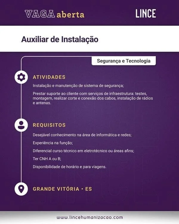AUXILIAR DE INSTALAÇÃO