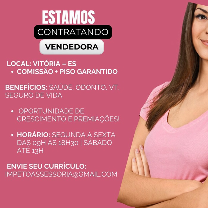 VAGA PARA VENDEDORA