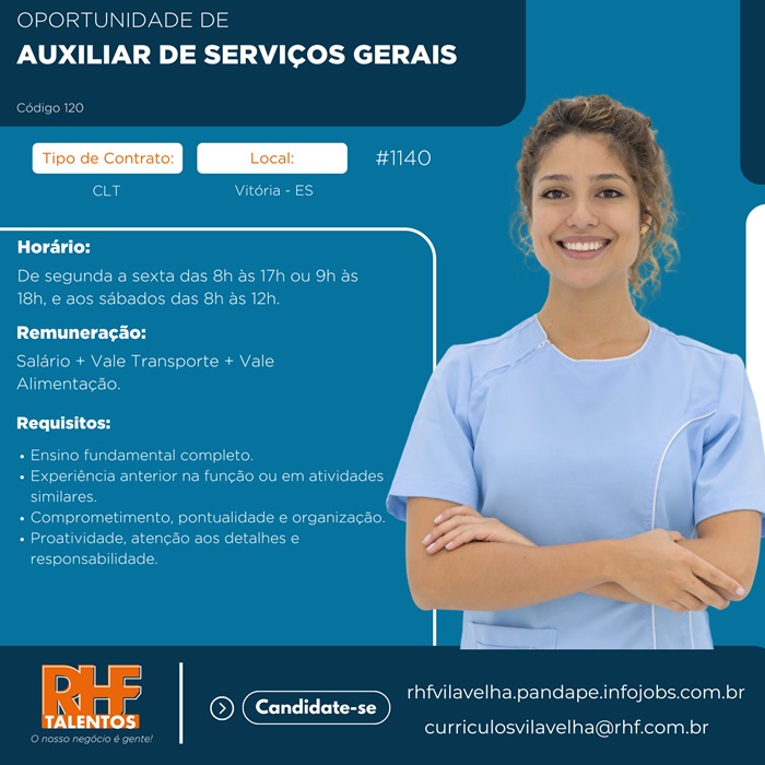 Auxiliar de Serviços Gerais