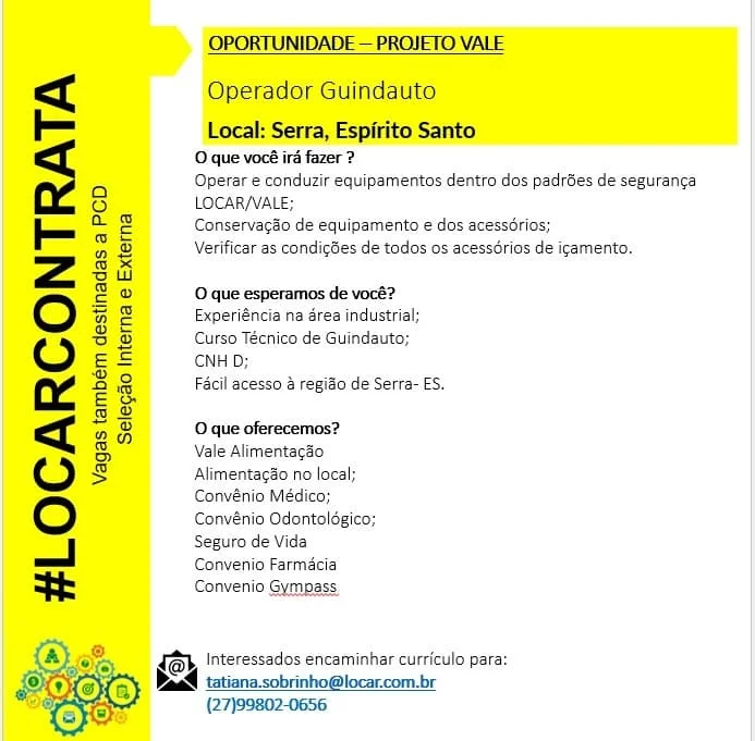 LOCAR CONTRATA OPERADOR GUINDAUTO