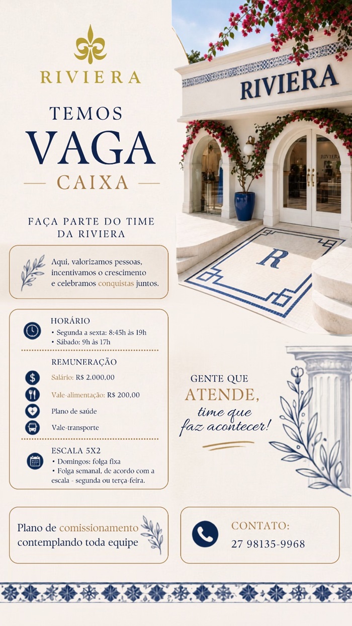RIVIERA CONTRATA CAIXA