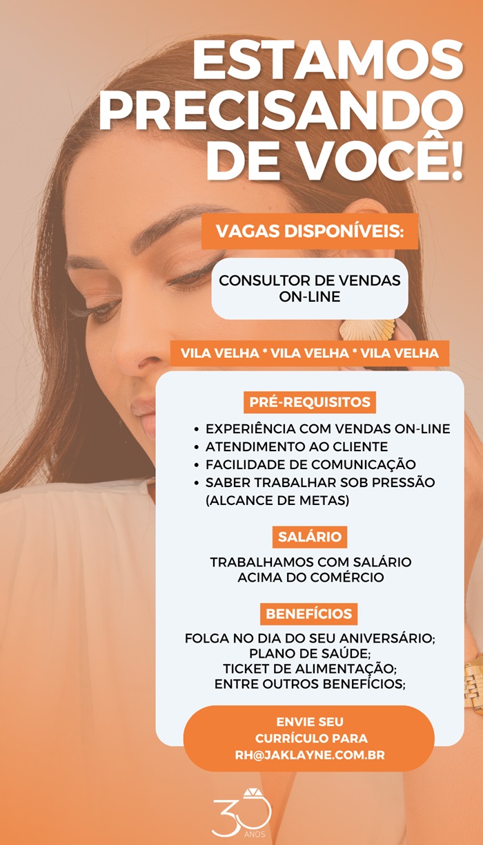 CONSULTOR DE VENDAS ON-LINE