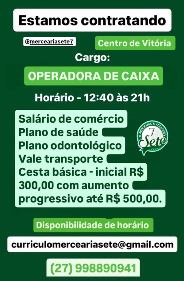 OPERADOR DE CAIXA