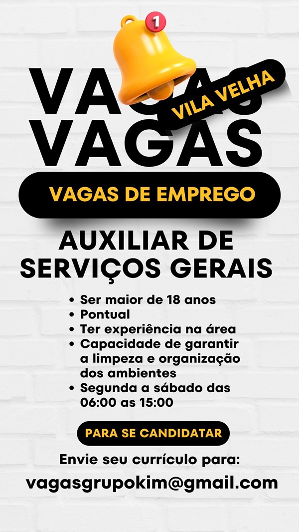 AUXILIAR DE SERVIÇOS GERAIS