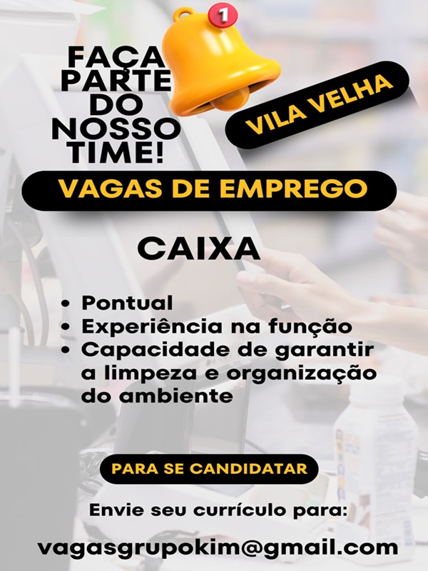 VAGA DE CAIXA 