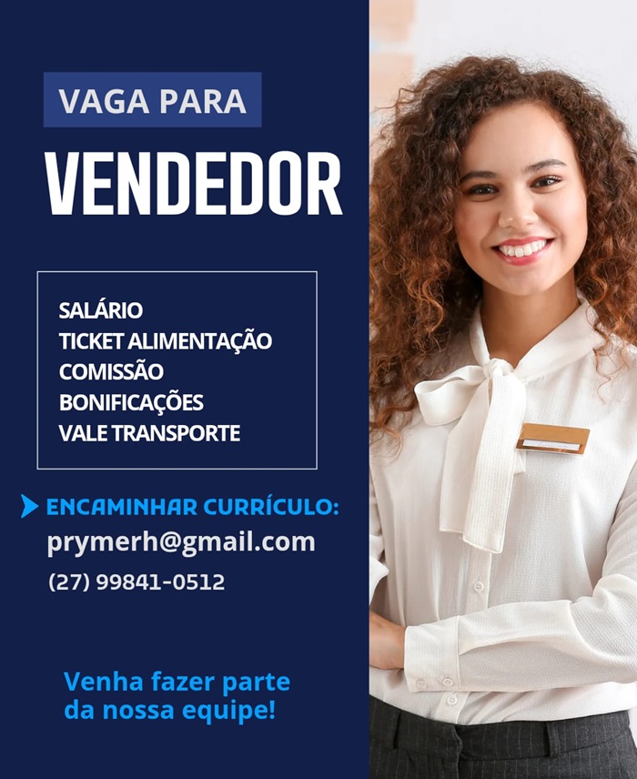 04 VAGAS - VENDEDOR(A)