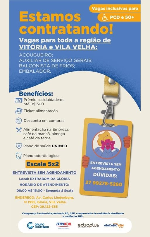 Grupo Coutinho abre Vagas inclusivas para PCD e 50+