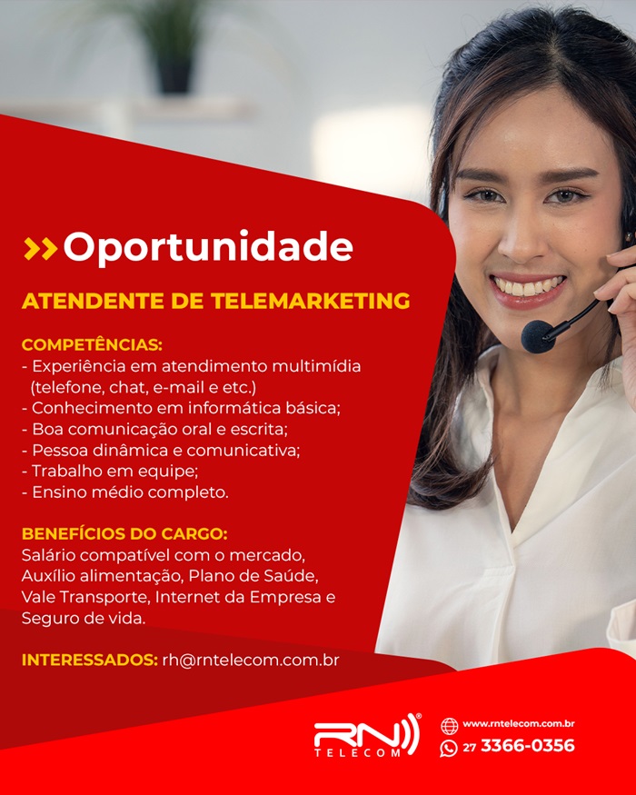 ATENDENTE DE TELEMARKETING