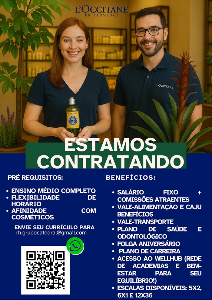 Vaga para Vendedor(a) de Cosméticos