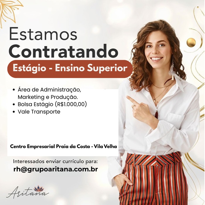 VAGA DE ESTÁGIO ENSINO SUPERIOR
