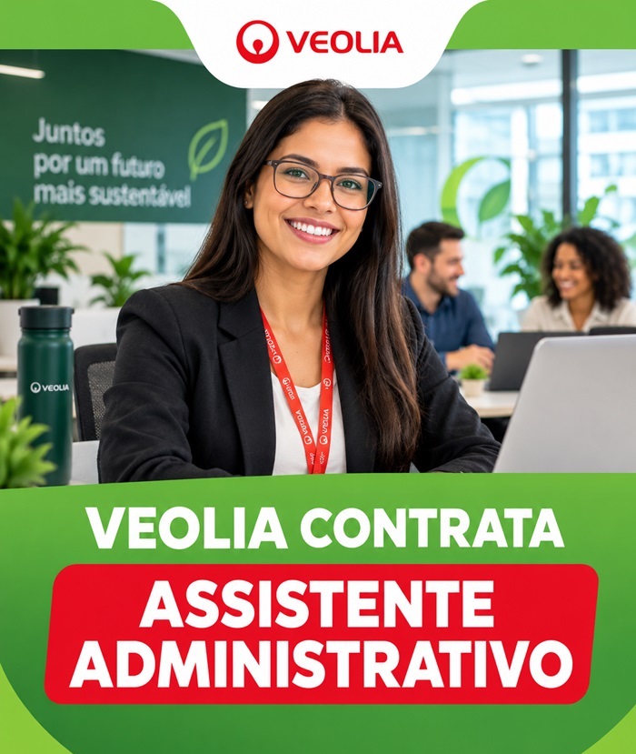 Veolia contrata Assistente Administrativo