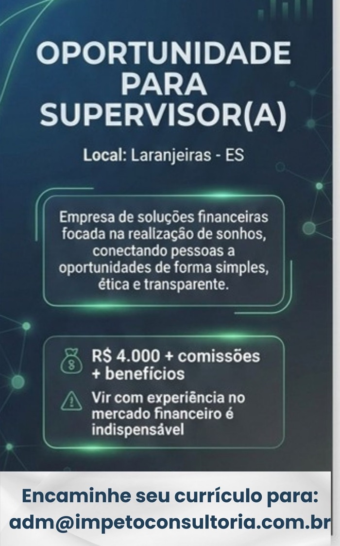 Vaga para Supervisor(a)