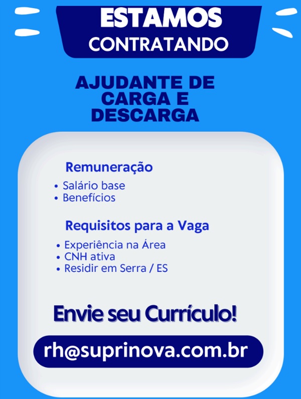 AJUDANTE DE CARGA E DESCARGA