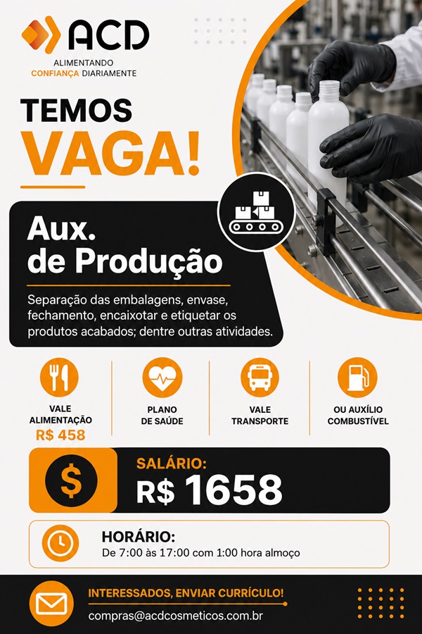AUXILIAR DE PRODUÇÃO