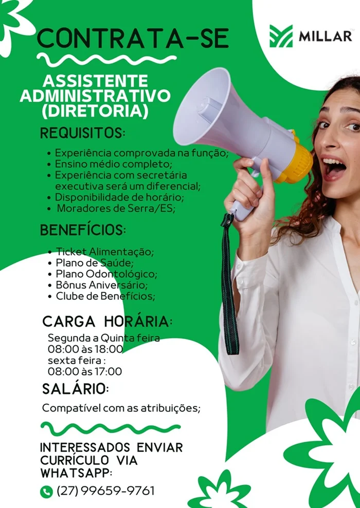 ASSISTENTE ADMINISTRATIVO (DIRETORIA)