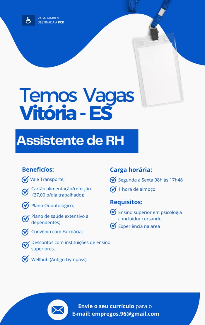 Assistente de RH (Vitória - ES)