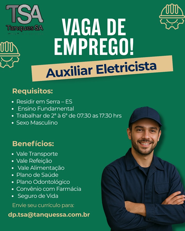 TSA CONTRATA ELETRICISTA VEICULAR