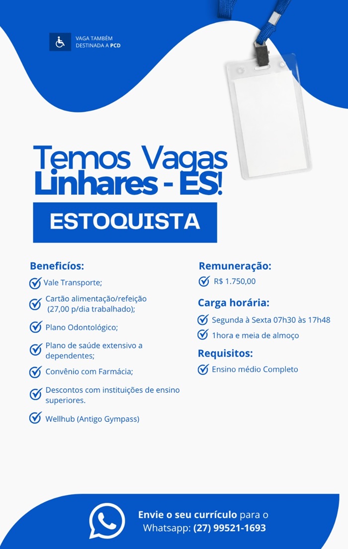 Estoquista (Linhares - ES)