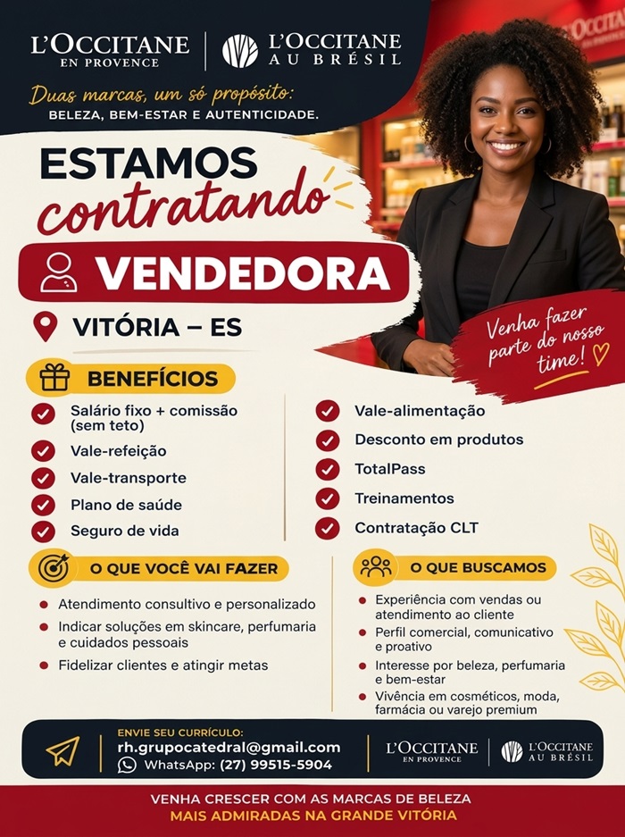 Vendedora | L’Occitane | Vitória (ES)