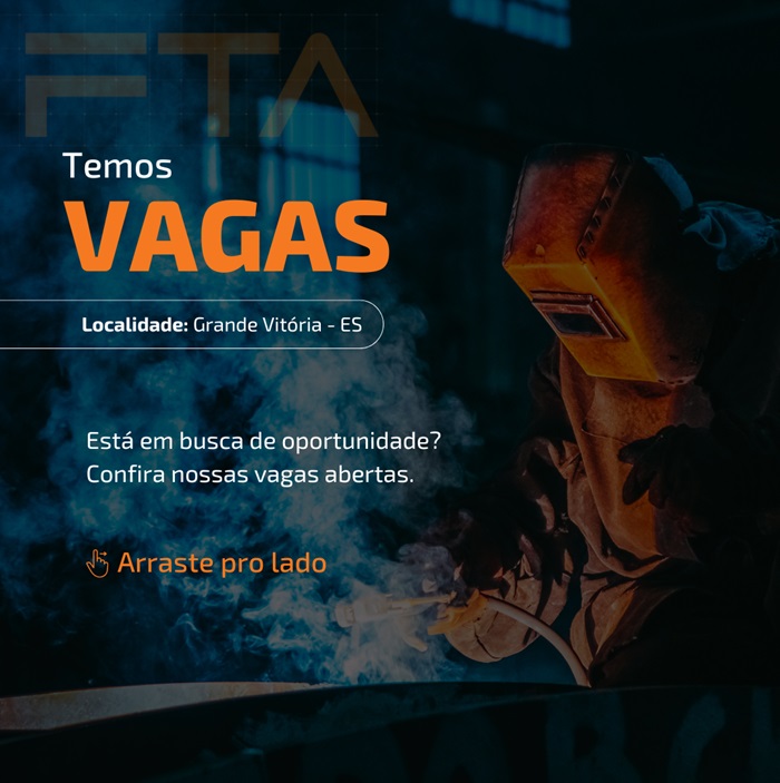 GRUPO FTA SELECIONA DIVERSOS PROFISSIONAIS