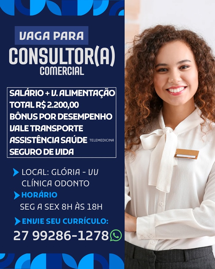 CLÍNICA CONTRATA CONSULTOR(A) COMERCIAL 