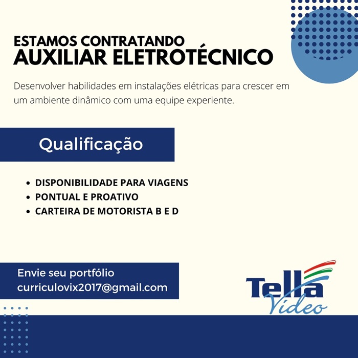 AUXILIAR ELETROTÉCNICO