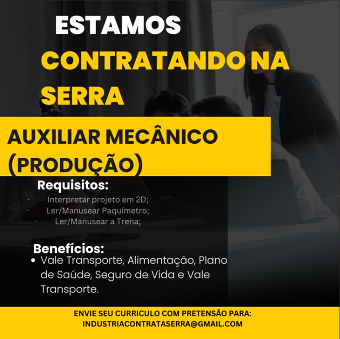 AUXILIAR MECÂNICO (PRODUÇÃO)