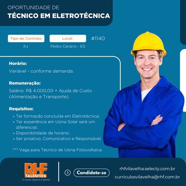 TÉCNICO EM ELETROTÉCNICA