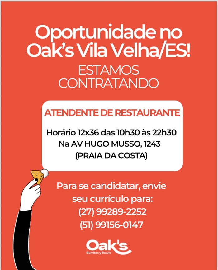 Oportunidade no Oak's Vila Velha/ES!