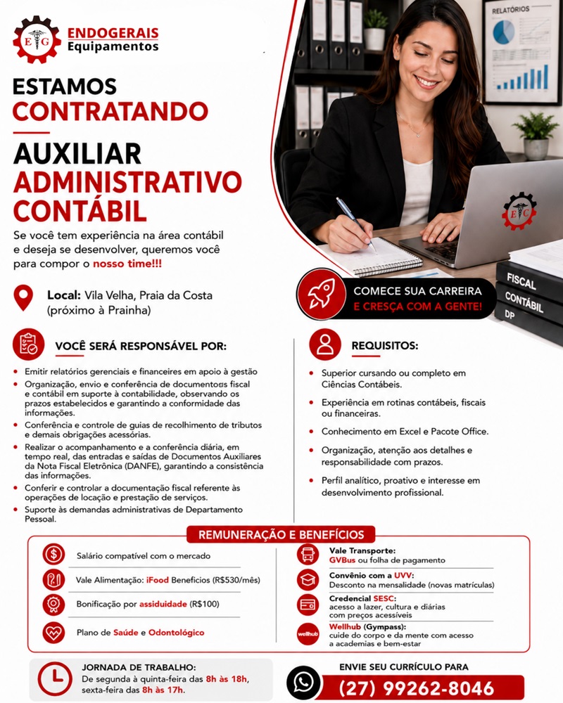 AUXILIAR ADMINISTRATIVO CONTÁBIL