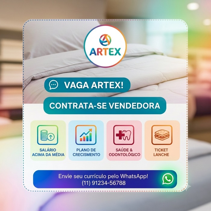 ARTEX contrata Vendedora