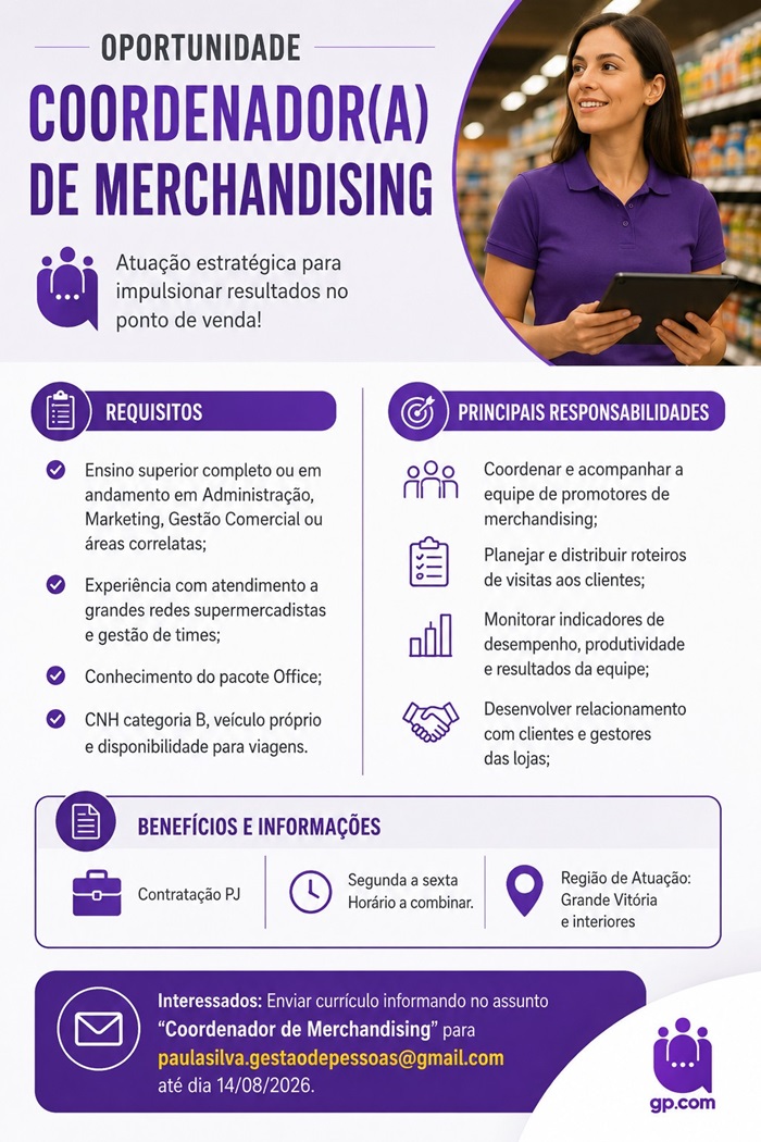 COORDENADOR(A) DE MERCHANDISING