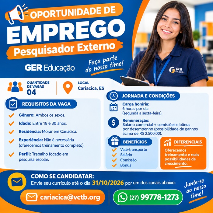 Vaga para Pesquisador Externo