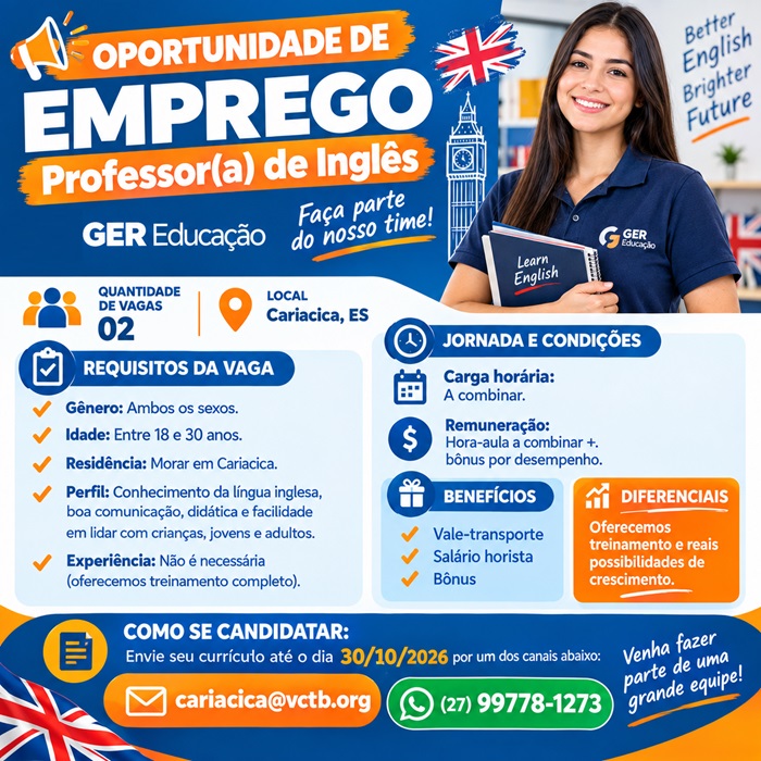 Professor(a) de Inglês