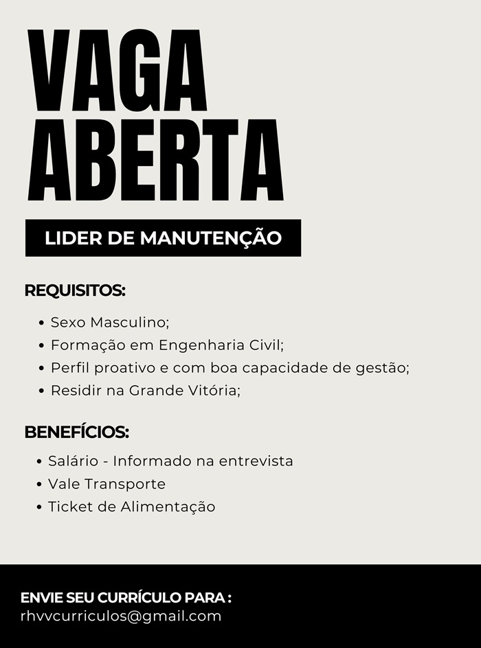 Líder de Manutenção