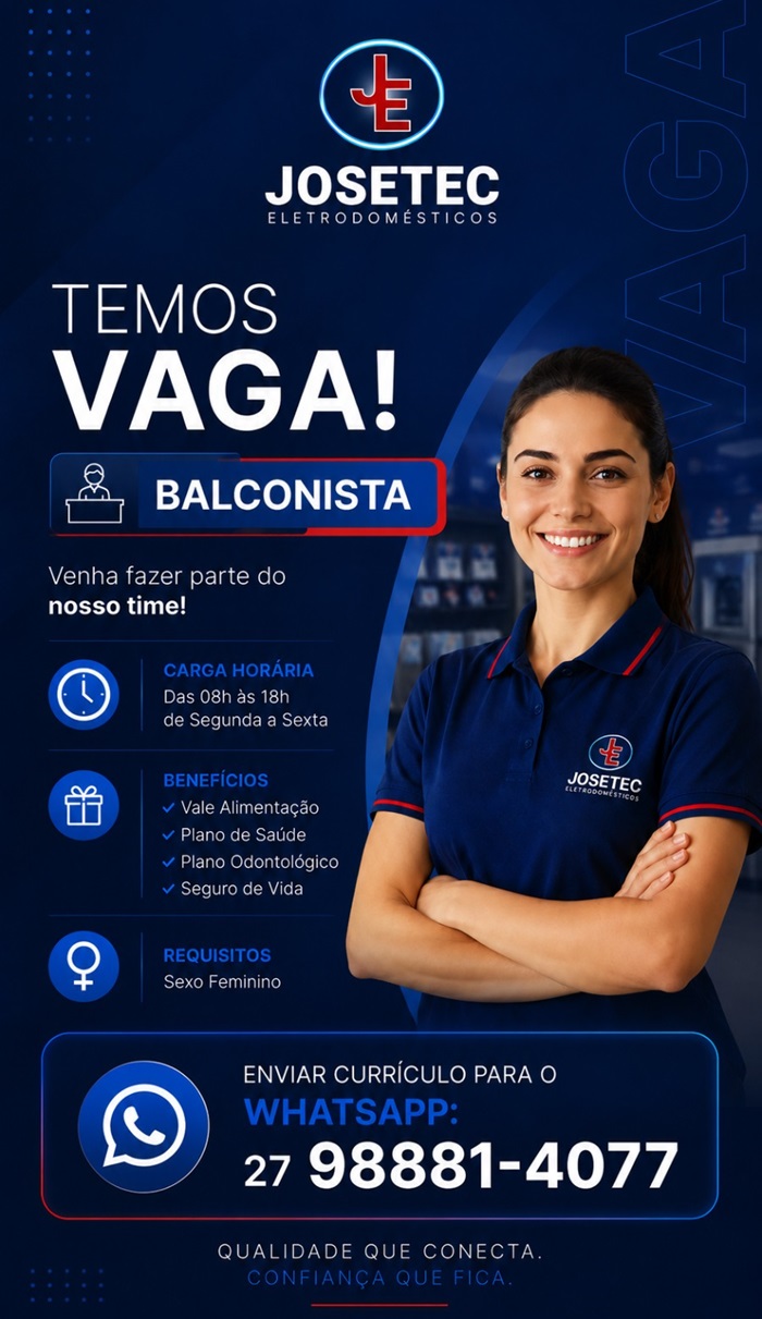 JOSETEC CONTRATA BALCONISTA (FEMININO)