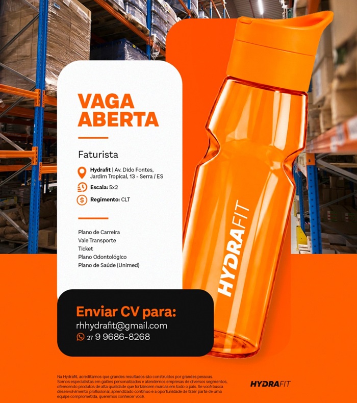  Hydrafit contrata Faturista