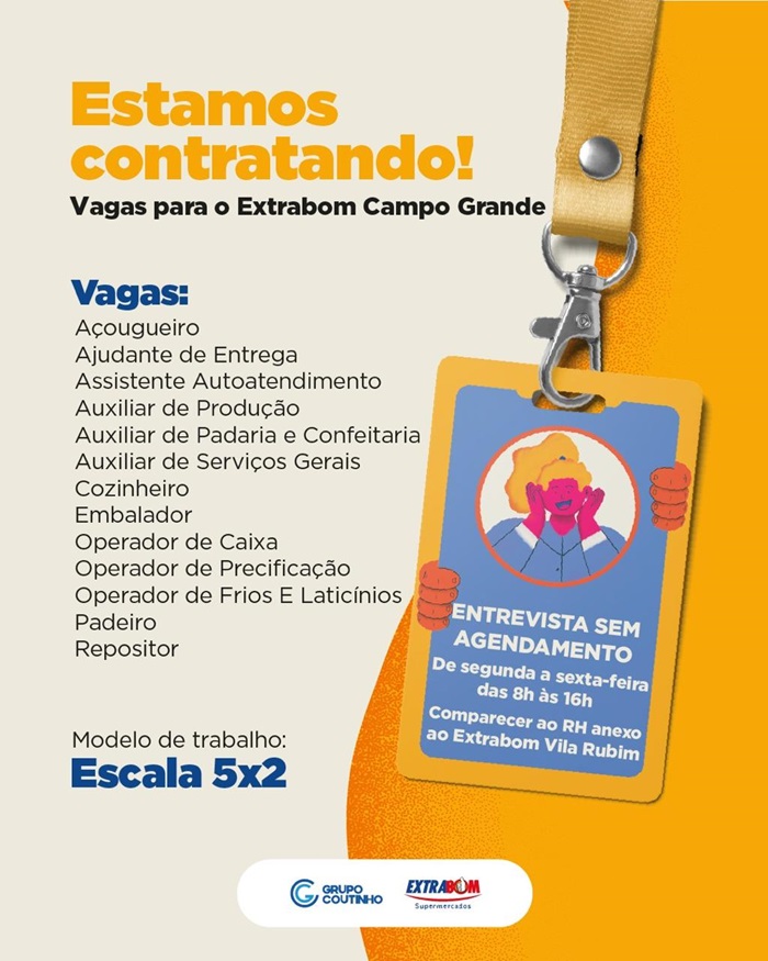 Grupo Coutinho abre vagas para a nova unidade de Campo Grande