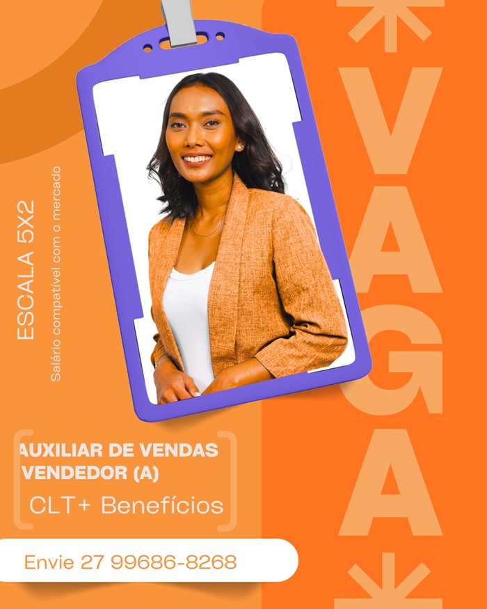 Vaga para Vendedor(a) 