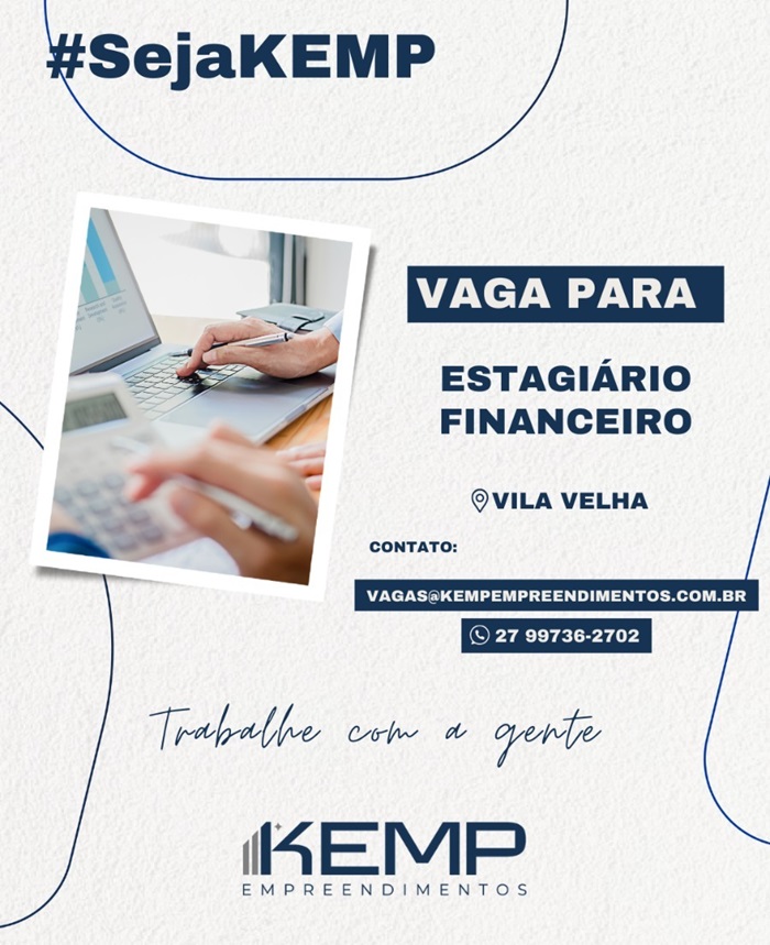  Kemp contrata Estagiário Financeiro