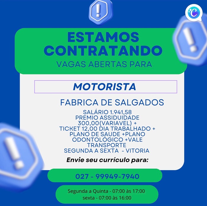 Vaga para Motorista I