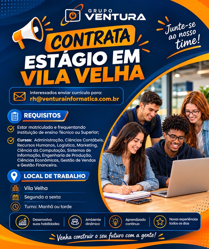Vaga de Estágio em Vila Velha