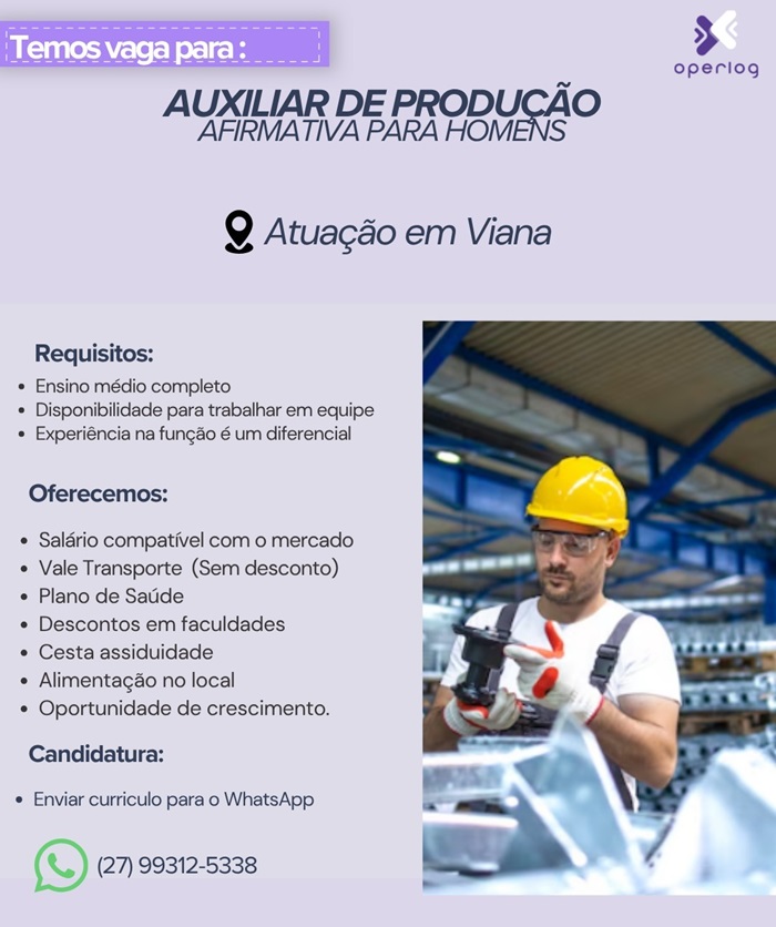 AUXILIAR DE PRODUÇÃO