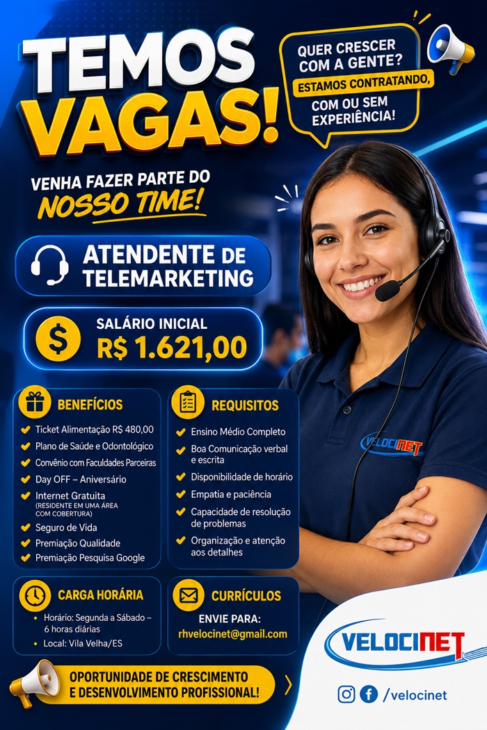 ATENDENTE DE TELEMARKETING