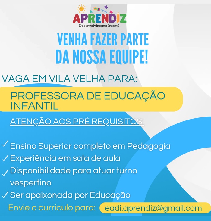 PROFESSOR DE EDUCAÇÃO INFANTIL