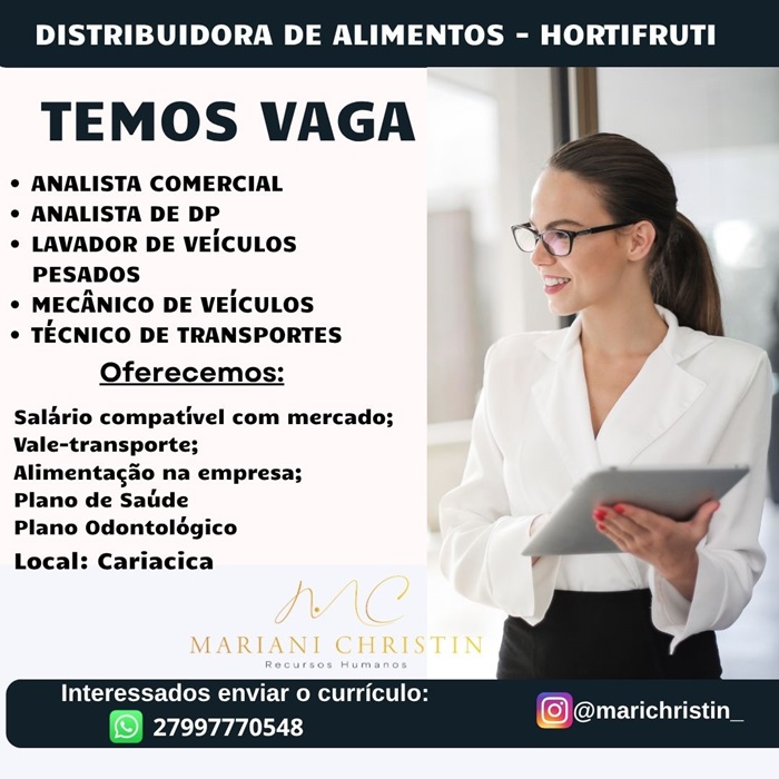 Distribuidora de Alimentos abre vagas de Emprego