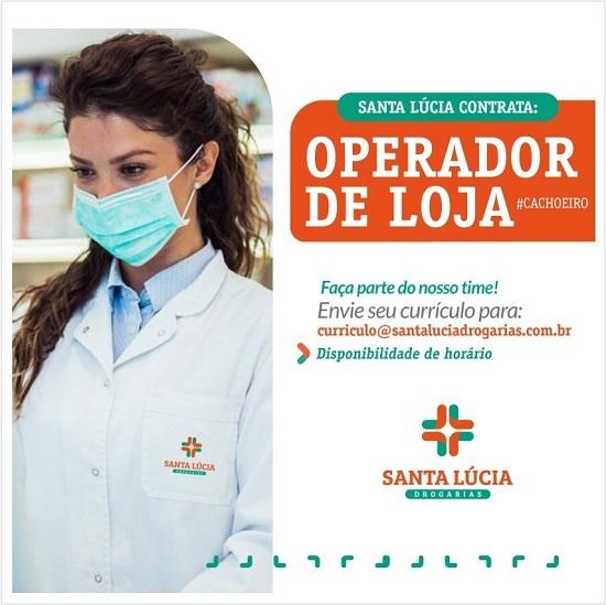 Santa Lúcia contrata Operador de Loja (Cachoeiro)
