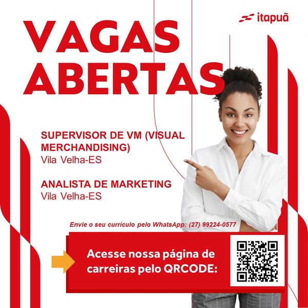 Itapuã Calçados contrata Analista de Marketing e Supervisor(a) de VM (Visual Merchandising)