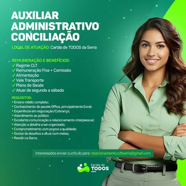 Auxiliar Administrativo / Conciliação